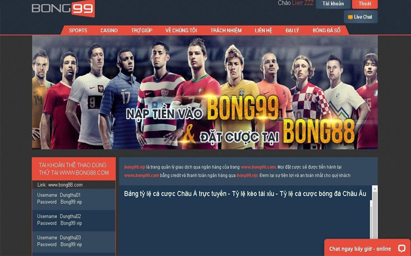 Hướng dẫn nạp tiền vào tài khoản cược tại nhà cái Bong99