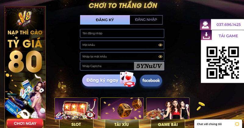 Giới thiệu tổng quát cổng game bài V8 Club